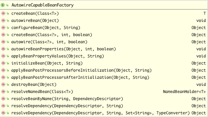 AutowireCapableBeanFactory