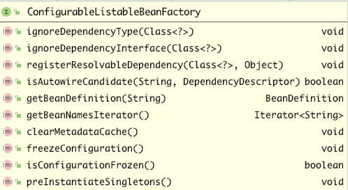 ConfigurableListableBeanFactory