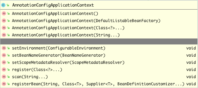 AnnotationConfigApplicationContext